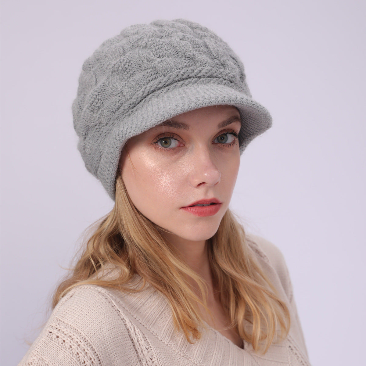 Women's Fleece Warm Rabbit Wool Beret